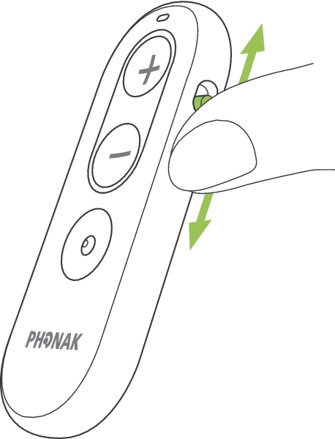 Diaľkové ovládanie načúvacích prístrojov Phonak RemoteControl