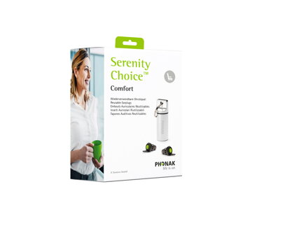 Phonak Serenity Choice™ Comfort - štuple do uší k štúdiu a relaxácii